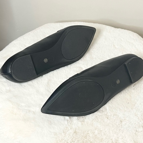 Anna Black Flats Minimalist Loafers - Picture 5 of 5